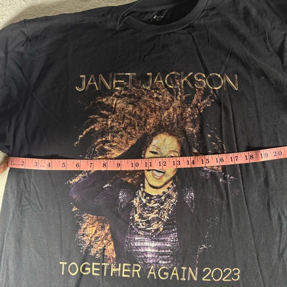 Black Janet Jackson Concert T-Shirt from the together again tour - Picture 3 of 4
